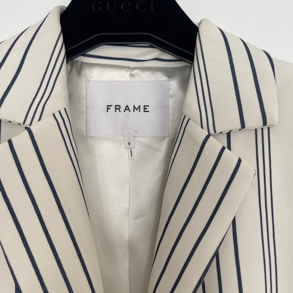 Frame stripe blazer Jacket - Picture 3 of 9